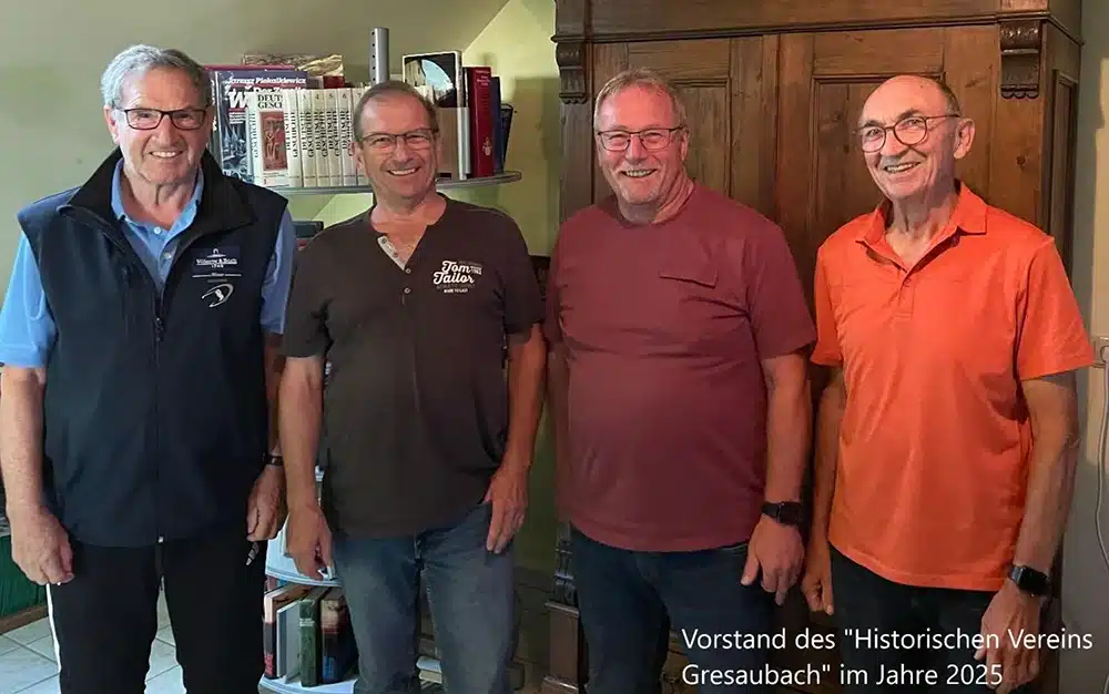Vorstandsmitglieder des historischen Vereins Gresaubach 2025